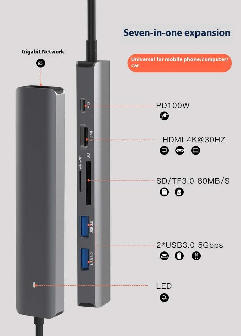 Ultra-Slim Card Reader PD Computer Hub