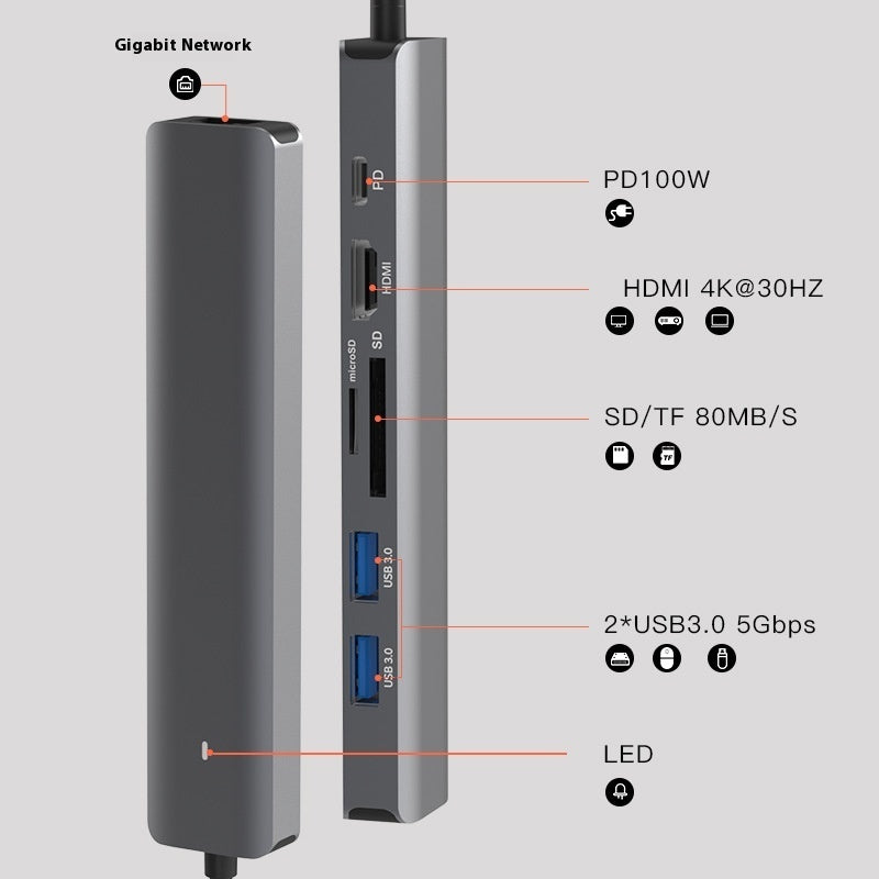 Ultra-Slim Card Reader PD Computer Hub