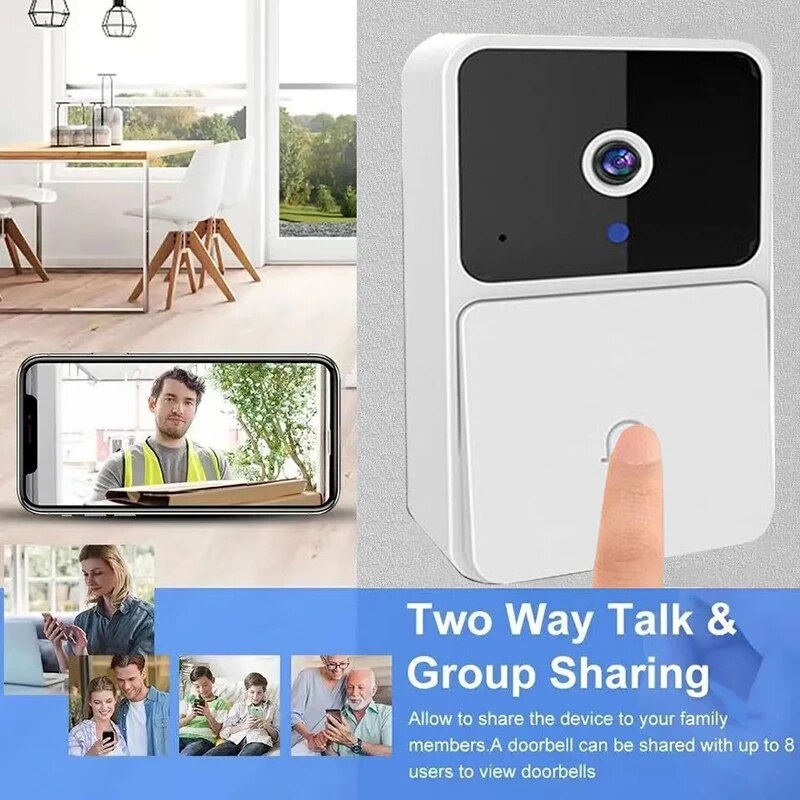 Smart WiFi Video Doorbell with Night Vision