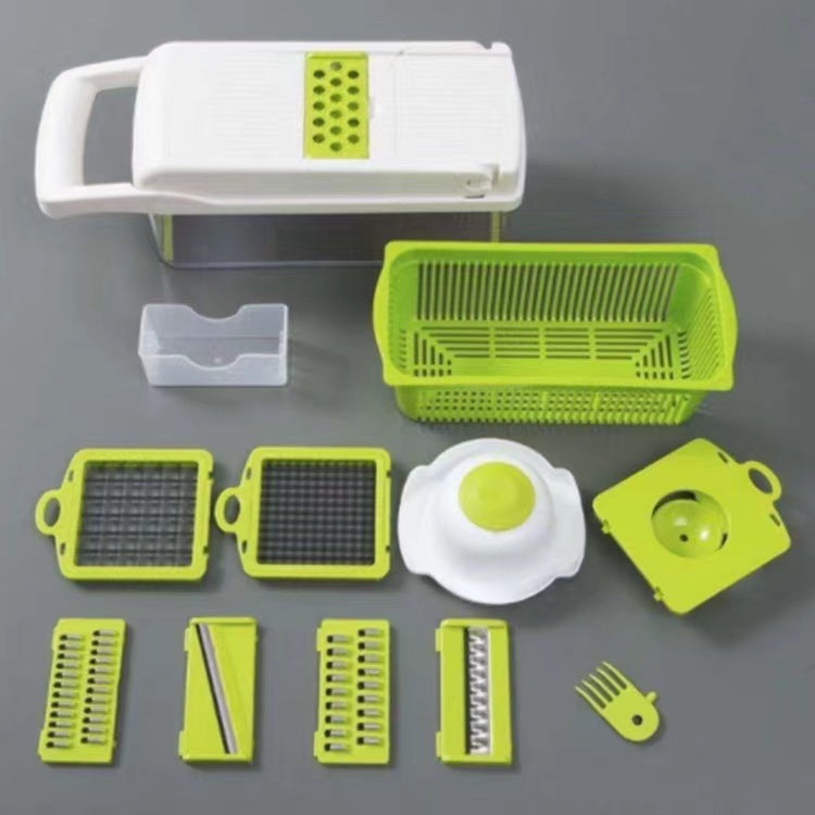 12-in-1 Manual Vegetable Chopper & Slicer